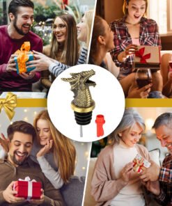 "Royal Lion" – Retro dozator i čep za vino (Legura cinka)
