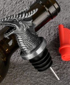 "Royal Lion" – Retro dozator i čep za vino (Legura cinka)
