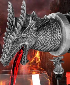 "Royal Lion" – Retro dozator i čep za vino (Legura cinka)